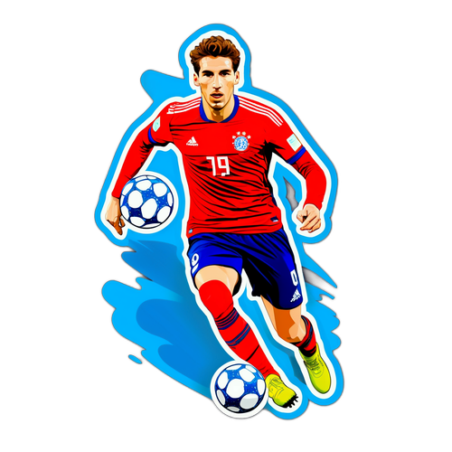 Adesivo dinamico di calcio di Leon Goretzka
