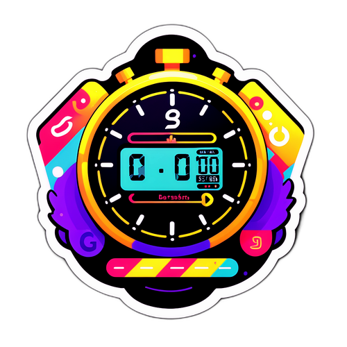 สติกเกอร์สตรีมสดของ Braga ที่มีนาฬิกาจับเวลาและกราฟิกน่าสนใจ