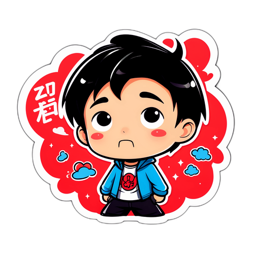 可愛的漫畫角色插圖