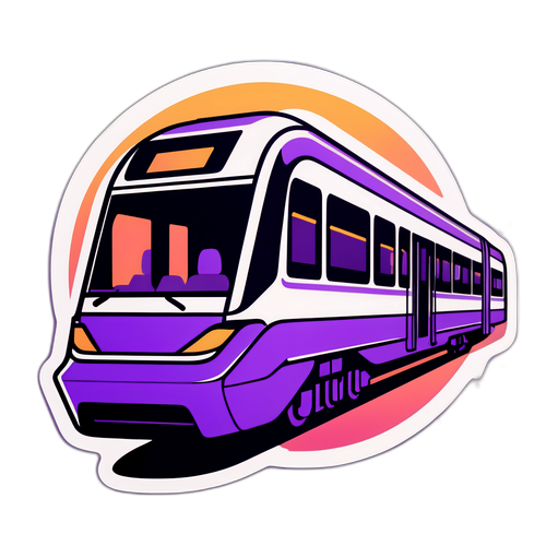 Desenho dinâmico da Linha Lilás