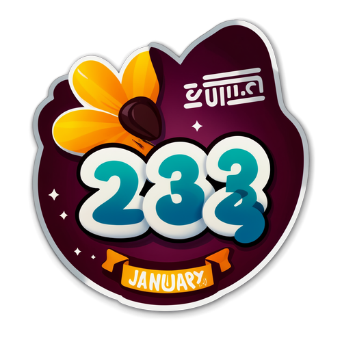 Stickers na datę 23 stycznia