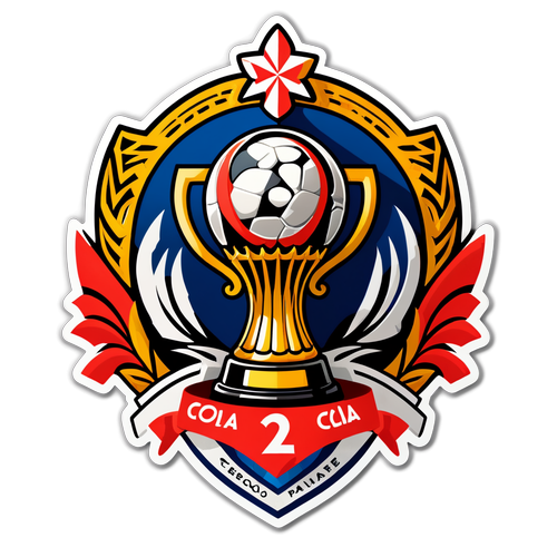 ¡El Sticker de la Copa Libertadores 2024 Que Todos Querrán Mostrar! Trofeo y Escudos de Colo Colo y River Plate Juntos