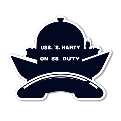 Oppdag Den Fantastiske USS Harry S. Truman! 'On Duty' - En Inspirerende Sticker!