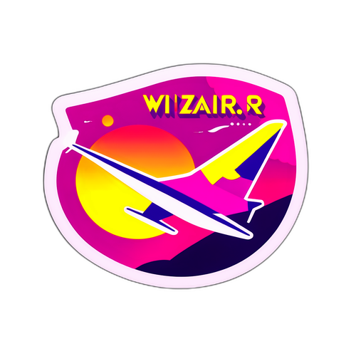 Wizzair repülőgép matricája