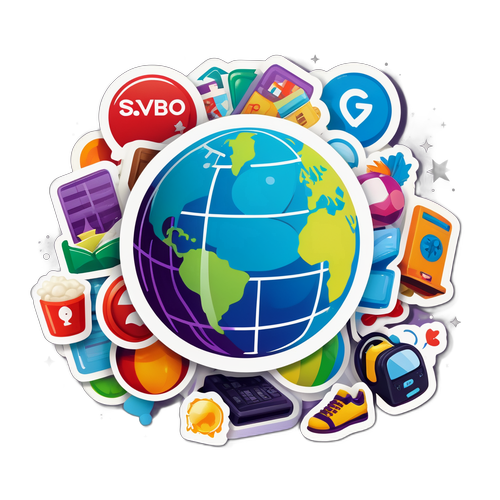 Adesivo Globo com Programação Variada