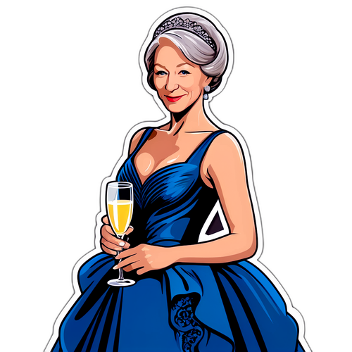 Elegancka Helen Mirren w wieczorowej sukni