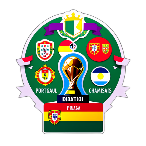 Thiết kế infographic động về thống kê và điểm nổi bật của giải vô địch gần đây tại Bồ Đào Nha