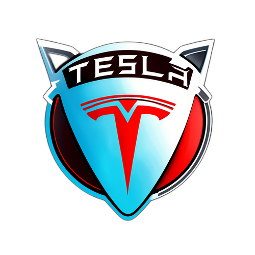 Tesla Logo Sticker