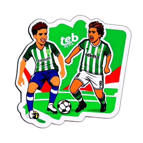 สติ๊กเกอร์ฟุตบอลเล่นระหว่างเรอัล เบติสกับแอตเลติโก มาดริด