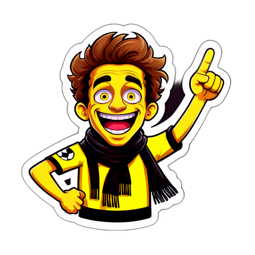 Wapenzi wa Dortmund Wakiwa na Uso wa Rangi