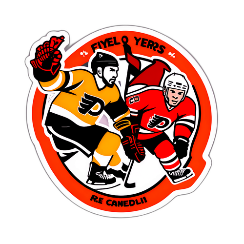 Flyers vs Devils Rivalry Sticker