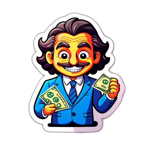 楽しい税金トリビアキャラクターのステッカー