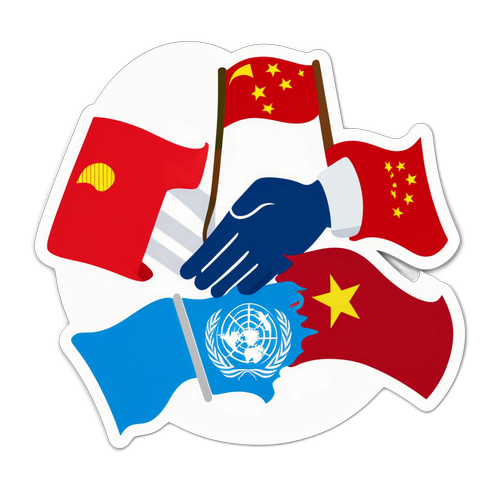中国在联合国影响力贴纸