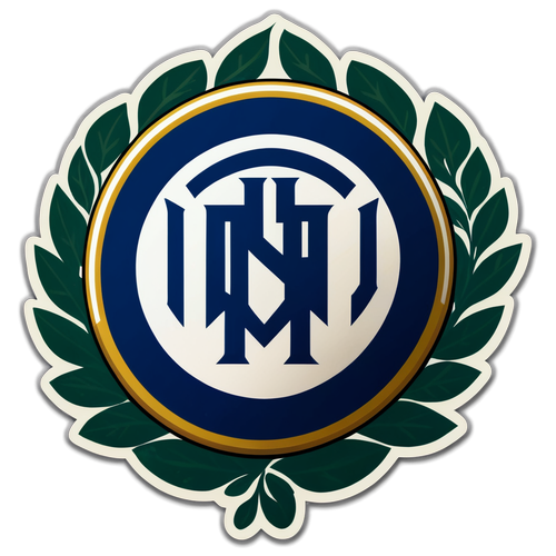 Nhãn dán thanh lịch với huy hiệu Inter Milan
