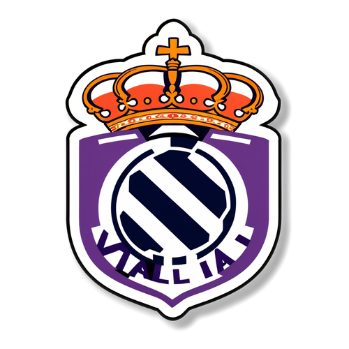 Stiker Dinamik Emblem Valladolid dan Real Madrid