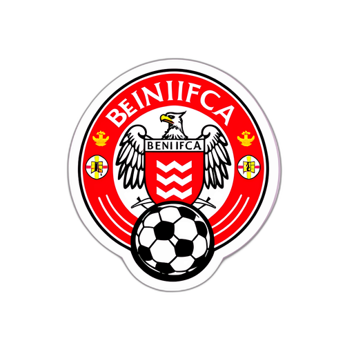 Sticker vesel celebrând istoria bogată a Benfica