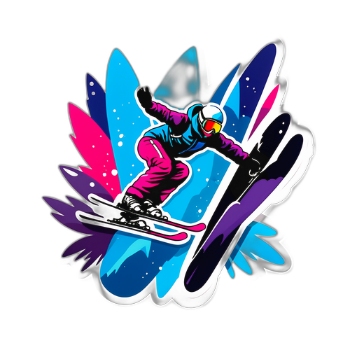 滑雪运动员的极限时刻