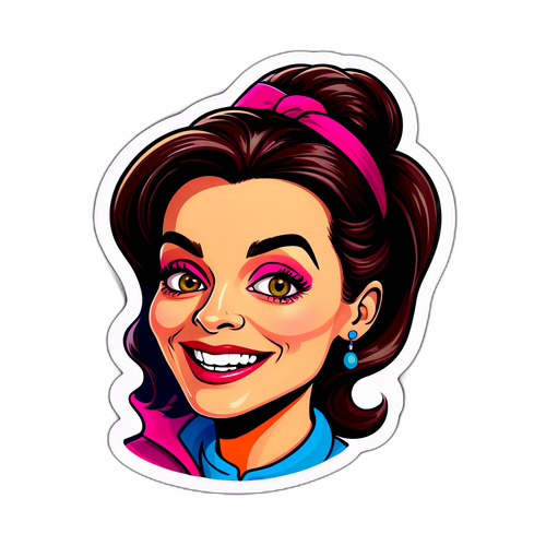 Caricatura Giocosa di Veronica Pivetti