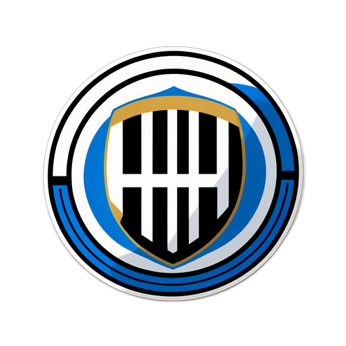 Inter ja Juventuksen logot yhdistävä tarra