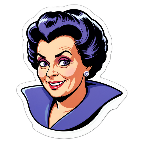 Nostalgischer Aufkleber von Ursula Plassnik