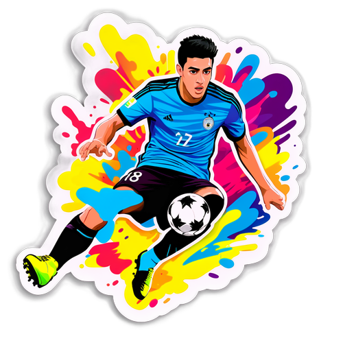 Stiker Mikel Merino di Lapangan Sepak Bola