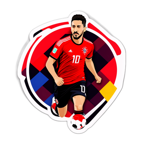 Hakan Çalhanoğlu Modern Abstrakt Sticker