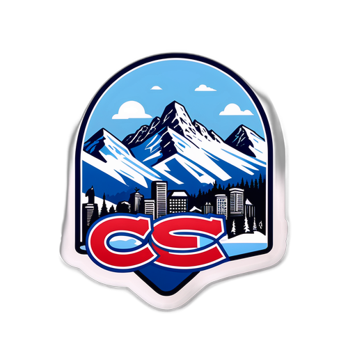 Vintage Avalanche vs Canadiens Game Sticker