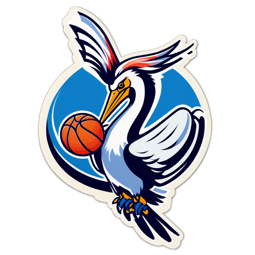 Sticker ng Pelicans at Mavericks Basketball Game