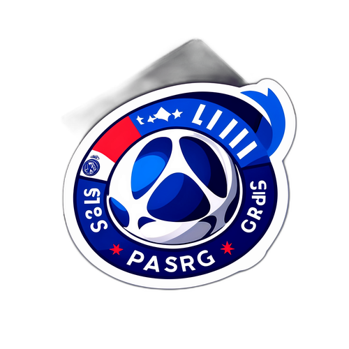 스트라스부르와 PSG 팬 문화를 나타내는 스티커