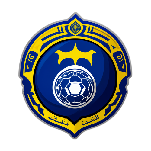 Sticker Bergaya: Sepakbola Al Nassr Dikelilingi Simbol Ikonik Riyadh!