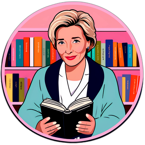 Adesivo di Emma Thompson in un ambiente accogliente