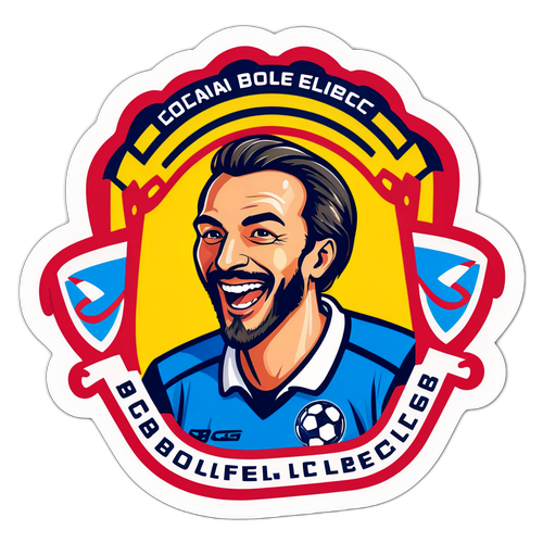 Veselý nálepka pro zápas Boleslav – Liberec