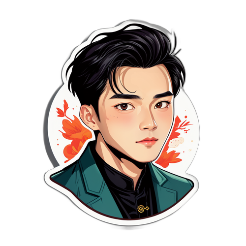 肖戰簽名貼紙