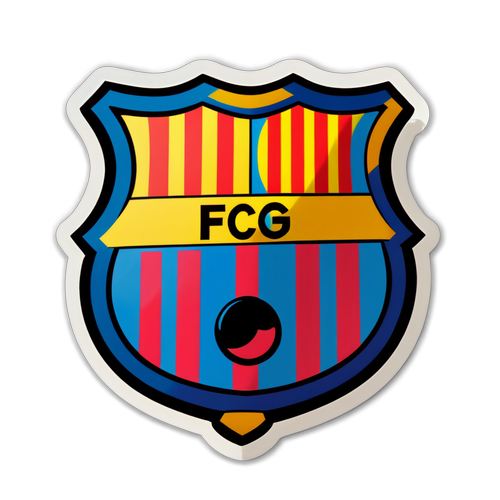 Adesivo do Escudo do Barcelona