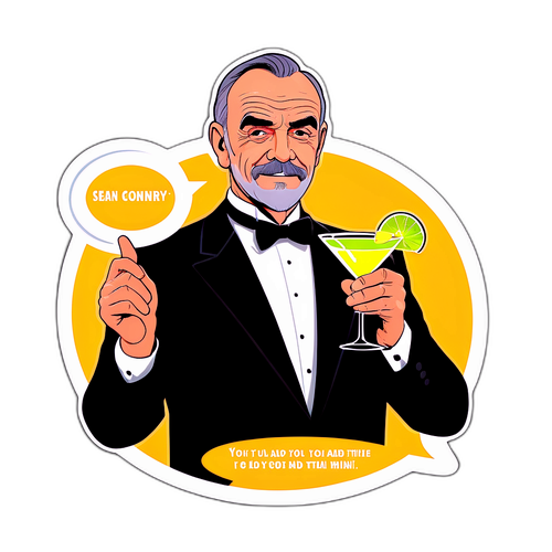 Sean Connery Quote Illustration