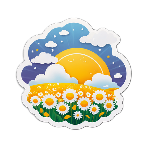 Álomszerű napos időjárás matrica