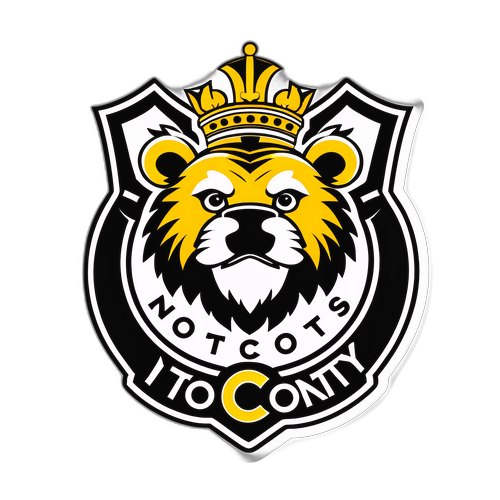 Notts County logo modernilla eläinmotifeilla
