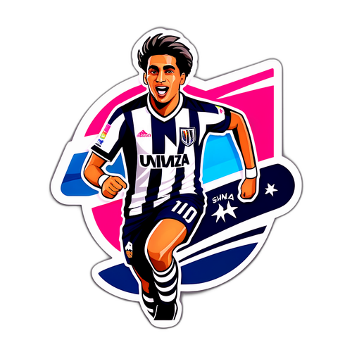 Vibrant Sticker for Comerciantes Unidos - Alianza Lima