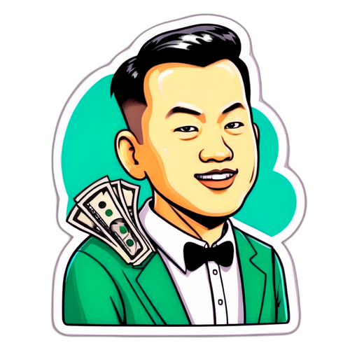 幽默赚钱态度贴纸
