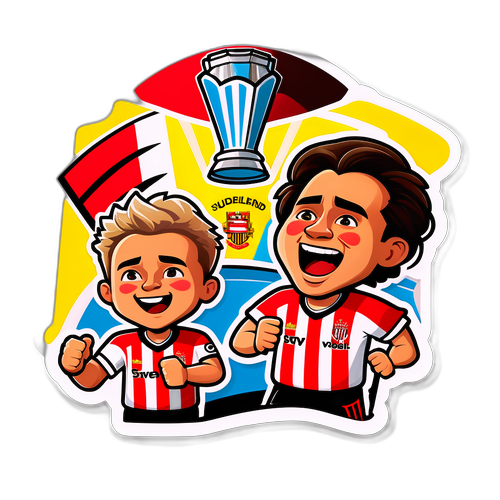 Sticker Keriangan Perlawanan Sunderland vs Huddersfield