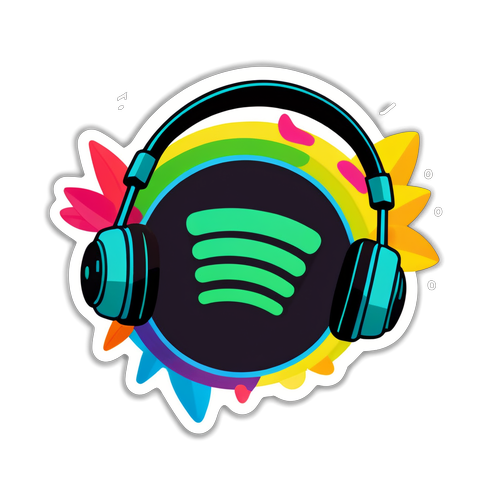 Vibrant Spotify Wrapped 2024 Sticker