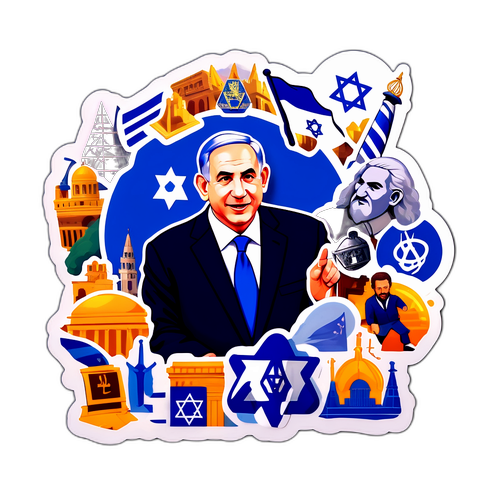 Netanyahu ve İkonik İzrael Sembolleri