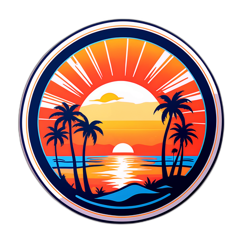 San Diego FC Sunset Logo Sticker