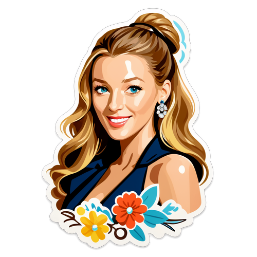 Elegáns Blake Lively divatos kiegészítményekkel