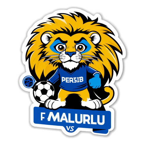 Stiker Maskot Singa Persib Bandung