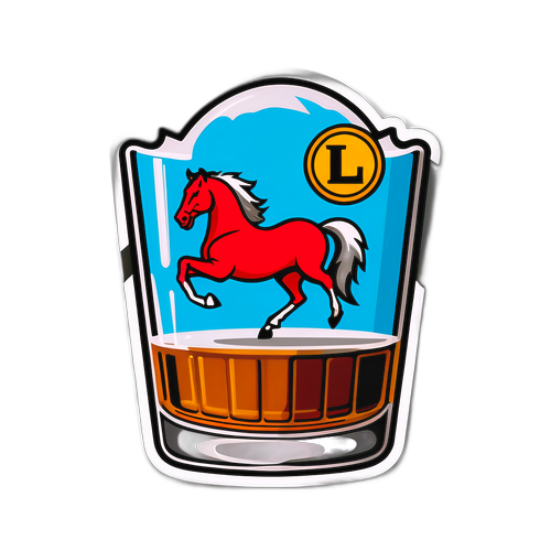 Autocollant de Louisville : Bourbon et Cheval