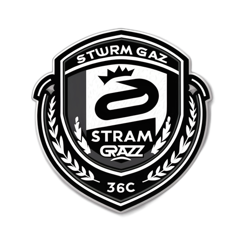 Sturm Graz Logo Klistremerke