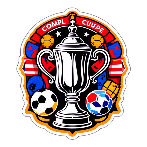 एफए कप ट्रॉफी का कलात्मक प्रतिनिधित्व