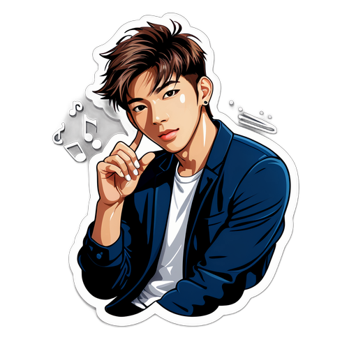 針對Aaron Yan設計的貼紙