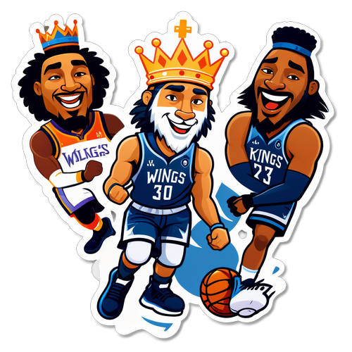 Pagpapakita ng Masayang Laban! Kings at Timberwolves sa Isang Nakakatawang Sticker